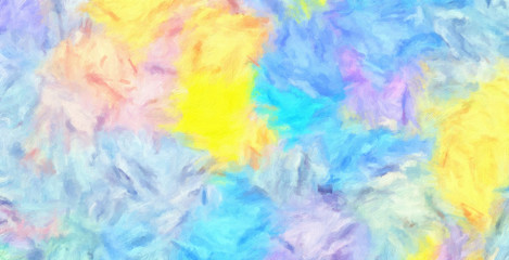 Fototapeta premium Abstract impressionism massive brush strokes on canvas background. Art design pattern for decorate print products as poster, invitation, cards or banner and web graphic work. Colorful stylish texture