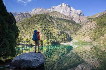 Hike in Fann mountains