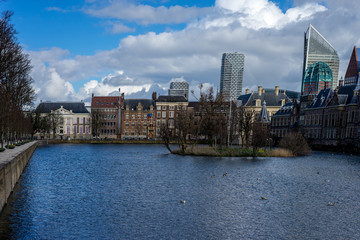 Den Haag, Netherlands, , a large body of water with a city in the background