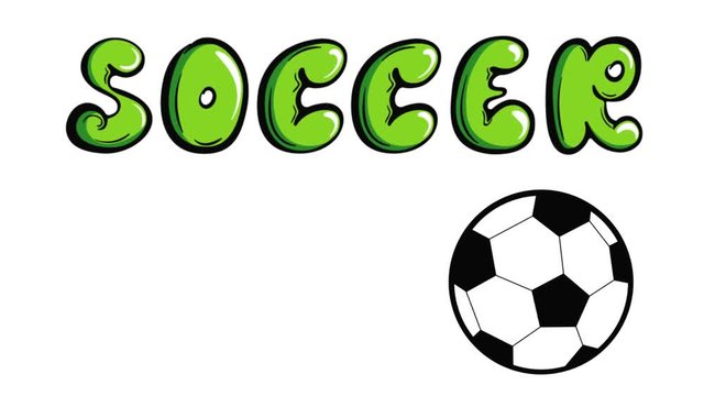 Soccerball and soccer on white back