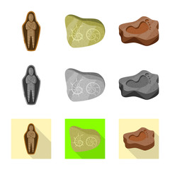 Vector design of story and items symbol. Set of story and attributes  stock symbol for web.