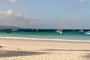 Beach of Boracay island in the Philippines