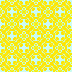 Spring yellow geometric abstract pattern