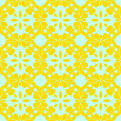 Spring yellow geometric abstract pattern