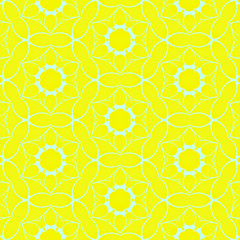 Spring yellow geometric abstract pattern