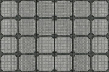 Naklejka premium metal steel industrie floor panels