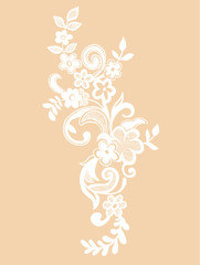 pattern ornament lace for wedding cards