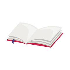 Vector illustration of book  and open sign. Collection of book  and bookmark  stock symbol for web.