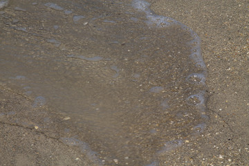 background of the seashore on the beach