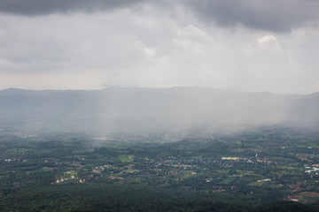 Rain storm at Pha Hum Hod, Thung Bua Sawan (Thung Dok Krachieo) - Chaiyaphum, Thailand