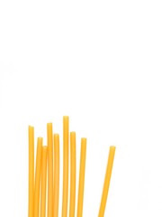 pasta on white background