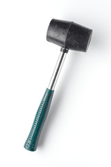 plastic head mallet isolated on white background