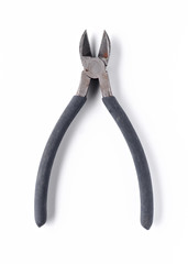 used pliers for domestic use on white background