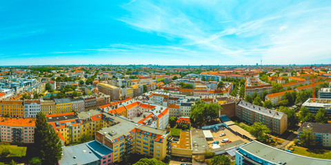 giant panorama about berlin from the rooftop view