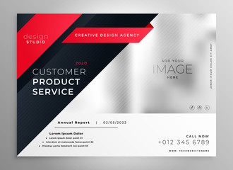 stylish red modern brochure design template