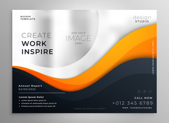 abstract business brochure design template