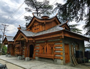 old wooden temple in shimla