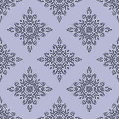 Grey floral geometric pattern with beautiful form