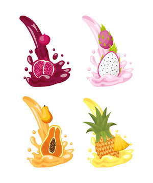 tropical fruits design