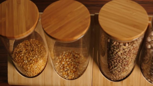 Nutrition grains. Healthy and nutrition food eaten concept. Benefit of protein theme.