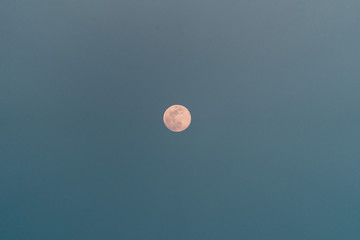 red moon in the sky