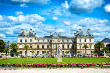 Paris: The Luxembourg Gardens (Jardin du Luxembourg) are an oasis of 25 hectares in the fascinating rive gauche (left bank) of Paris. France.