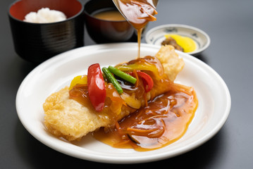 フィッシュフライ定食