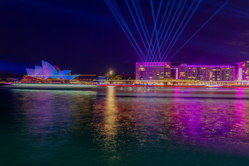 Sydney Opera House Sealine Colourful 2
