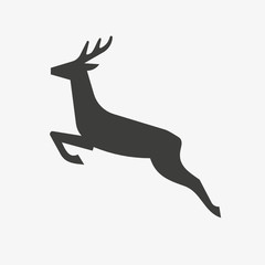 deer icon for mobile concept and web apps icon. Transparent outline, thin line icon for website design and mobile, app development