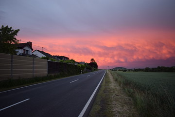 Abendstimmung in der Vulkaneifel, Thürer Wiesen