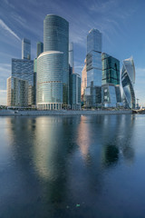 Fototapeta na wymiar skyscrapers in the city of Moscow