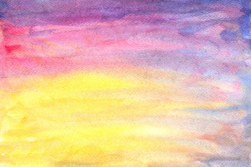 Abstract colorful watercolor texture background ,Brushed painted abstract watercolor background illustration, Design and decoration banner