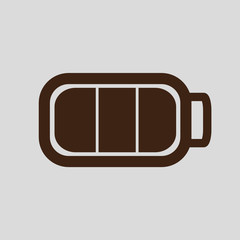 battary icon for mobile concept and web apps icon. Transparent outline, thin line icon for website design and mobile, app development