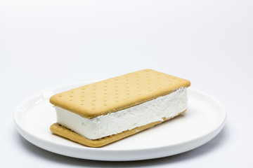 Sandwich de helado de nata