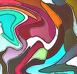 Abstraction painted in oil. Colorful texture background. Multicolored wallpaper graphic design. Pattern for creating artworks and prints.