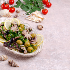 Baby octopus in spicy dressing