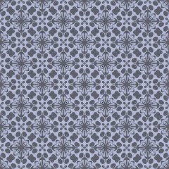 Grey monochrome floral flat pattern