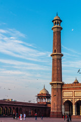 Jama Masjid one of the largest mosques in India, Old Delhi, India