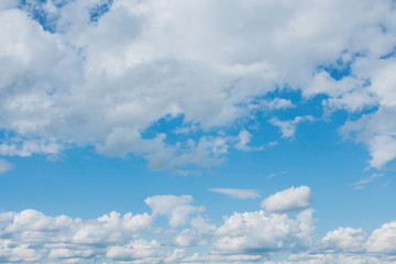 Obraz premium big white clouds in the blue sky