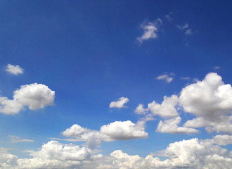 blue sky with clouds