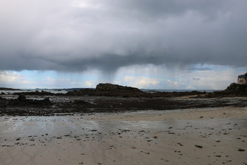 Sea on the noth coast of Brittany