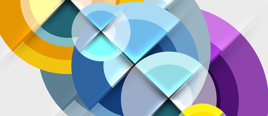 Fototapeta premium Circular geometrical design template