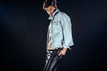 Studio shoot people portrait concept