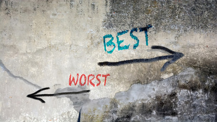 Wall Graffiti Best versus Worst