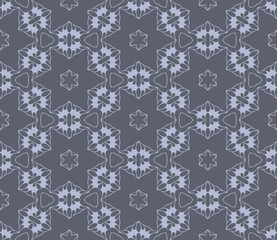 Grey monochrome pattern, geometric design
