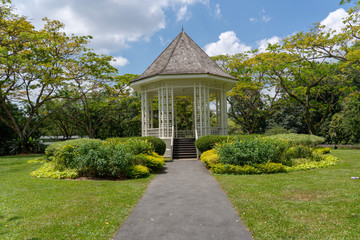Band stand landmark at Singapore Botanic Garden