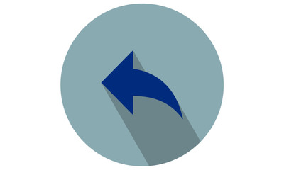 Back Arrow, previous button vector illustration