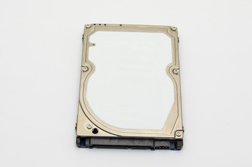 hard disk drive, close-up, isolate, white background