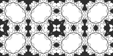 Black and white simple geometric pattern
