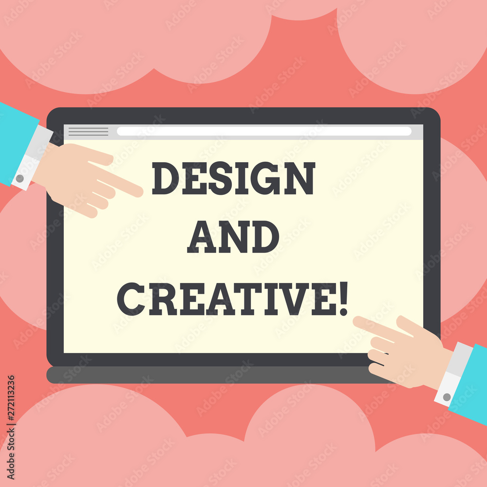 Fototapete writing note showing design and creative. business photo showcasing involving use imagination or ide